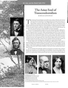 US, Asia, and the World 1620–1914  The Asian Soul of Transcendentalism By Todd Lewis and Kent Bicknell