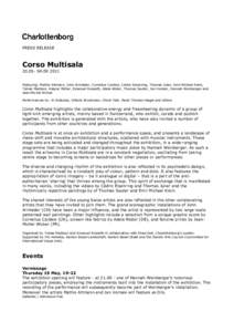 press release Corso Multisala