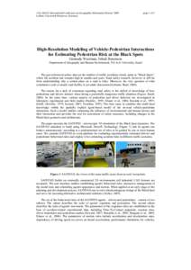 12th AGILE International Conference on Geographic Information Science 2009 Leibniz Universität Hannover, Germany page 1 of 2  High-Resolution Modeling of Vehicle-Pedestrian Interactions