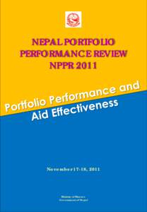 NEPAL PORTFOLIO PERFORMANCE REVIEW NPPR 2011 November 17-18, 2011