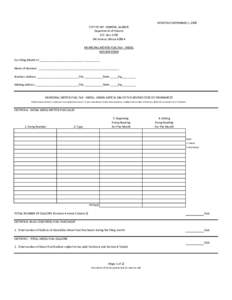 EFFECTIVE SEPTEMBER 1, 2008 CITY OF MT. VERNON, ILLINOIS Department of Finance P.O. Box 1708 Mt.Vernon, Illinois[removed]MUNICIPAL MOTOR FUEL TAX - DIESEL