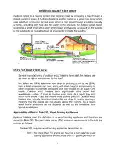 Microsoft Word - HYDRONIC HEATERS FACT SHEET R1[removed]docx