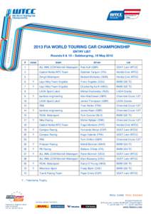 Microsoft Word - 2013_WTCC_Entry list 05_Salzburgring