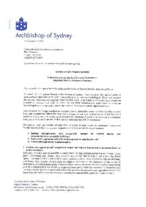 Anglican Church Diocese of Sydney - Competition Policy Review: Draft Report Submissions
