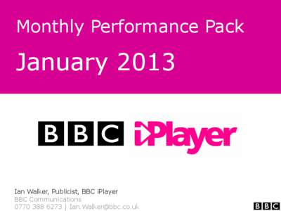 1  Monthly Performance Pack