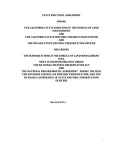 Architecture / United States / Bureau of Land Management / State Historic Preservation Office / National Historic Preservation Act / Federal Land Policy and Management Act / Designated landmark / Advisory Council on Historic Preservation / Historic preservation / National Register of Historic Places / Environment of the United States