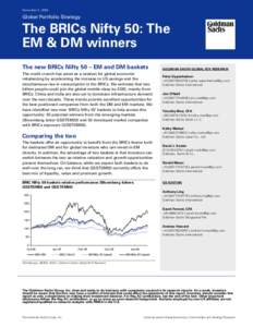 Financial economics / International relations / BRIC / Goldman Sachs / Emerging markets / Demographics of the United States / Emerging and growth-leading economies / Foreign relations of Brazil / Foreign relations of India / Politics