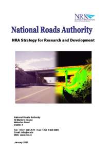 NRA Strategy for Research and Development  National Roads Authority St Martin’s House Waterloo Road Dublin 4