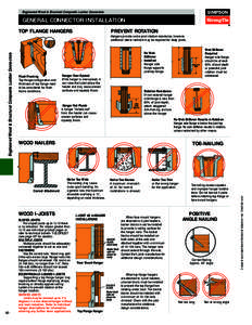 Simpson Strong-Tie - General Connector Installation: Top Flange Hangers, Prevent Rotation, Wood Nailers, Toe-Nailing, Wood I-Joists, Positive Angle Nailing