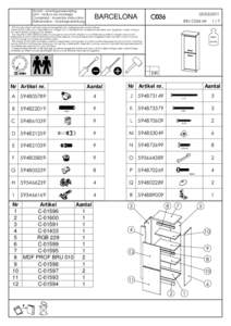 Klacht - Montageaanwijzing SAV - Notice de montage Complaint - Assembly instruction Reklamation - Montageanleitung  BARCEL