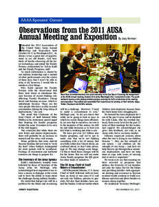 NOV 11 Section 2 with alternate article_June04.qxd[removed]:54 AM Page 66  AAAA Spouses’ Corner Observations from the 2011 AUSA Annual Meeting and Exposition