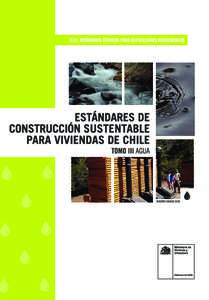 CATEGORÍA N° 3 AGUA SEGUNDA EDICIÓN - VERSIÓN OFICIAL MINISTERIO DE VIVIENDA Y URBANISMO 2018