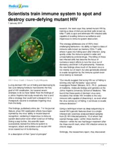 Scientists train immune system to spot and destroy cure-defying mutant HIV