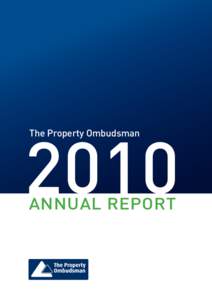 2010 The Property Ombudsman Annual Report  Contents