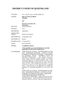 Legal terms / Prejudice / Negligence / Statute of limitations / Causation / Wisconsin Circuit Court / Virginia Circuit Court / Law / Tort law / Civil procedure