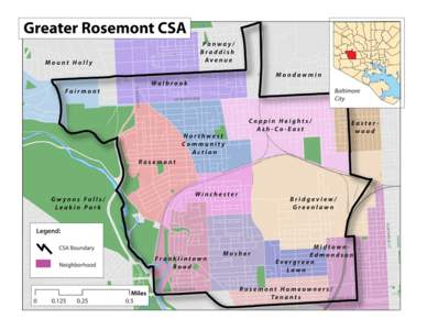 Vital Signs 13 Community Statistical Area (CSA) Profiles  Greater Rosemont Greater Rosemont