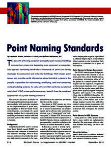This article was published in ASHRAE Journal, NovemberCopyright 2010 American Society of Heating, Refrigerating and Air-Conditioning Engineers, Inc. Posted at www.ashrae.org. This article may not be copied and/or 