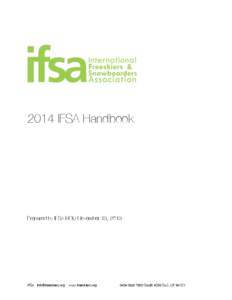 2014 IFSA Handbook  Prepared by IFSA BOD November 13, 2013 IFSA [removed]