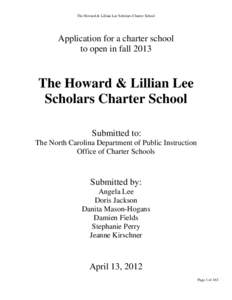 Lee Scholars Application[removed]Opening - tracked additions