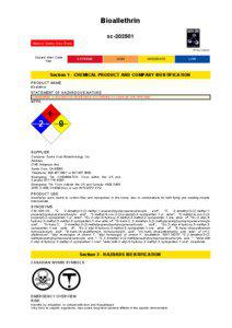 Household chemicals / Endocrine disruptors / Pyrethroids / Pest control / Allethrins / Formaldehyde / Acetone / Insecticide / Pyrethrin / Chemistry / Organic chemistry / Ketones