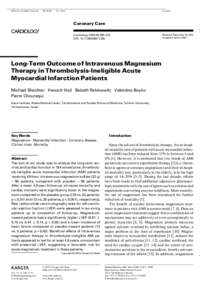 Aging-associated diseases / Clinical trials / Medical emergencies / Interventional cardiology / International Studies of Infarct Survival / Reperfusion therapy / Myocardial infarction / Percutaneous coronary intervention / Coronary care unit / Medicine / Cardiology / Circulatory system