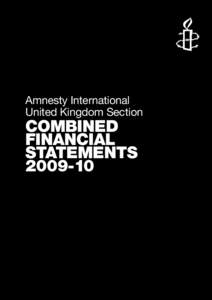 Amnesty International United Kingdom Section combined financial statements