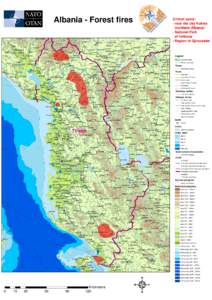 Albania - Forest fires Lijeva Rijeka Gornji Streoc  Plav