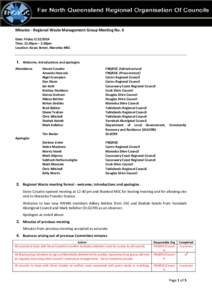 Geography of Queensland / States and territories of Australia / Tablelands Region / Shire of Mareeba / Cairns Region / Kerbside collection / Shire of Douglas / Cassowary Coast Region / Local government in England / Far North Queensland / Geography of Australia / Local Government Areas of Queensland