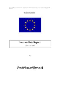 Intermediate Report on the simplification and modernisation of VAT obligations for the European Commission. Copyright EU Commission. TAXUD/2001/DE/307  Intermediate Report