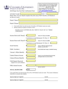 2000 Student Tax Non-Filer