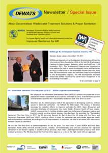  Newsletter / Special Issue About Decentralised Wastewater Treatment Solutions & Proper Sanitation