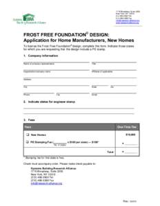 Microsoft Word - Frost Free Foundation Application for Home Manufacturers_New Homes.doc