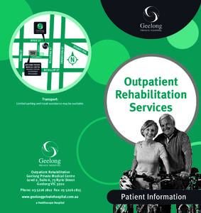 Outpatient Rehabilitation Services Outpatient Rehabilitation Geelong Private Medical Centre