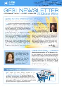 GFSI Newsletter Summer[removed]GFSI Newsletter Summer[removed]Latest News  < Updates  < Building Awareness  <