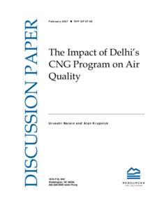 The Impact of Delhi's CNG Program on Air Quality