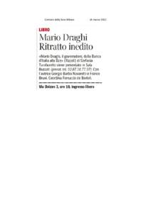 Corriere della Sera Milano  14 marzo 2012 