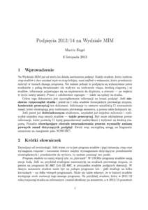 Podpi¦cia[removed]na Wydziale MIM Marcin Engel 6 listopada[removed]