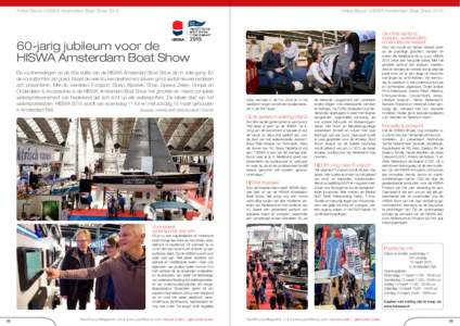 Artikel Beurs | HISWA Amsterdam Boat ShowArtikel Beurs | HISWA Amsterdam Boat Show 2015 Grootste aanbod sloepen, weekenders