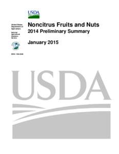 United States Department of Agriculture National Agricultural Statistics