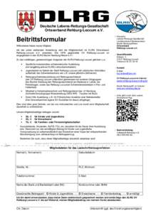 Deutsche Lebens-Rettungs-Gesellschaft Ortsverband Rehburg-Loccum e.V. • Deutsche Beitrittsformular
