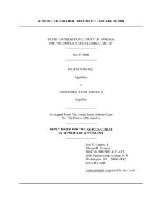 SCHEDULED FOR ORAL ARGUMENT: JANUARY 30, 1998 ______________________________________________________________________________ IN THE UNITED STATES COURT OF APPEALS FOR THE DISTRICT OF COLUMBIA CIRCUIT ____________________