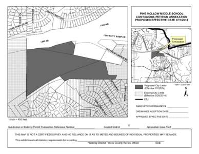 Pine Hollow Middle School Annexation Petition