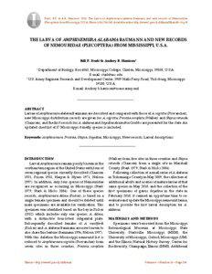 Stark, B.P. & A.B. Harrison[removed]The Larva of Amphinemura alabama Baumann and new records of Nemouridae (Plecoptera) from Mississippi, U.S.A. Illiesia, 6(16):[removed]Available online: http://www2.pms-lj.si/illiesia/Illiesia06-16.pdf