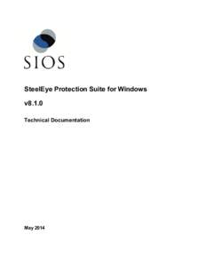 SteelEye Protection Suite for Windows v8.1.0 Technical Documentation May 2014