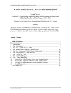 Energy / Nuclear technology in Canada / Ontario Hydro / Nuclear reactors / CANDU reactor / Nuclear Power Demonstration / Nuclear power in Canada / Chalk River Laboratories / ZEEP / Nuclear technology / Nuclear physics / Atomic Energy of Canada Limited