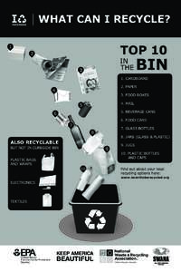 WHAT CAN I RECYCLE?  TOP