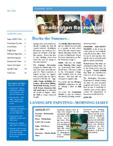 Summer[removed]May 2014 Readington Recreation Inside this issue: