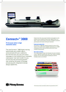 Connect+ 3000 ™ Print as you meter in high resolution colour