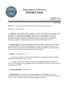 DoD Instruction[removed], September 11, 2014