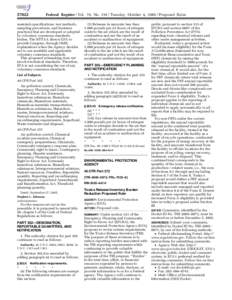 Environment of the United States / Environment / Pollution in the United States / 99th United States Congress / Emergency Planning and Community Right-to-Know Act / Toxics Release Inventory / Title 40 of the Code of Federal Regulations / Superfund / Clean Air Act / United States Environmental Protection Agency / Hazardous waste / Pollution